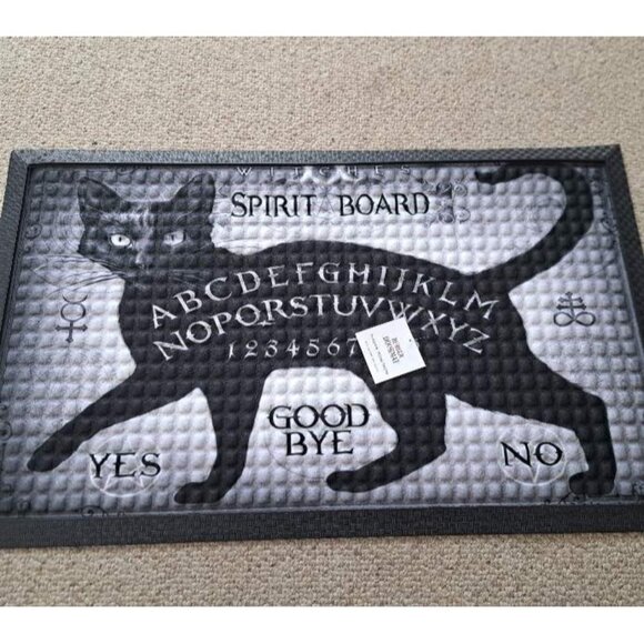 New Cat Ouija Board Door Mat Floor Rubber Kitchen Kitten Outdoor Indoor Medium - Picture 2 of 3